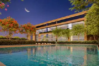 Infinity Edge Covered Swimming Pool